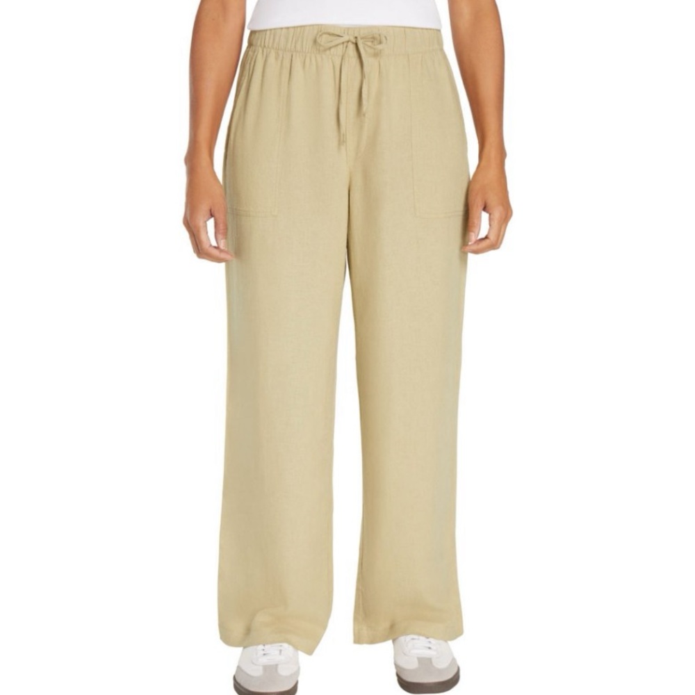 GAP woman’s Beige Linen Pants xxl khaki